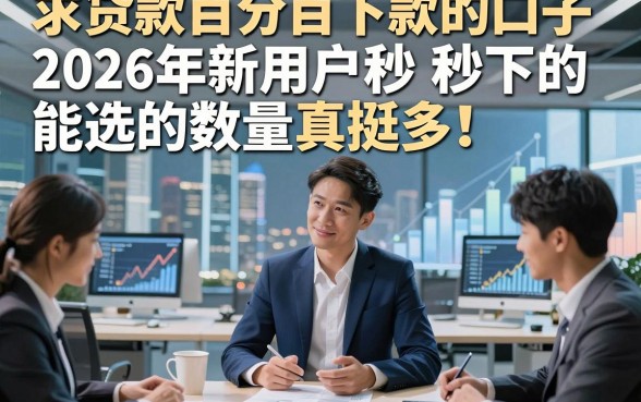求贷款百分百下款的口子2026年新用户秒下的能选的数量真挺多！，本篇为您深入点评​这五个贷款app！