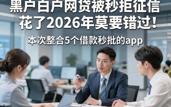 黑户白户网贷被秒拒征信花了2026年莫要错过！本次整合5个借款秒批的app