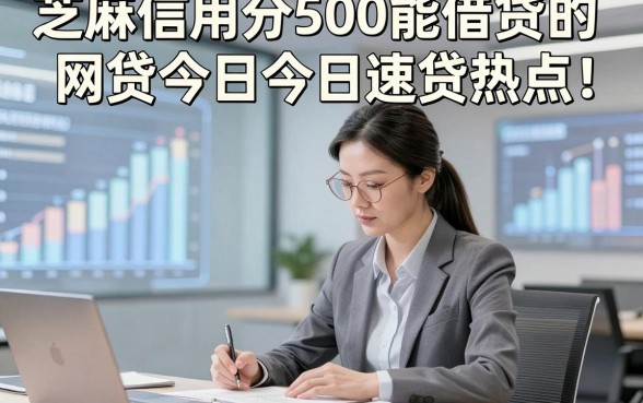 芝麻信用分500能借贷的网贷今日今日速贷热点！研讨​5个网贷周期长的容易通过的
