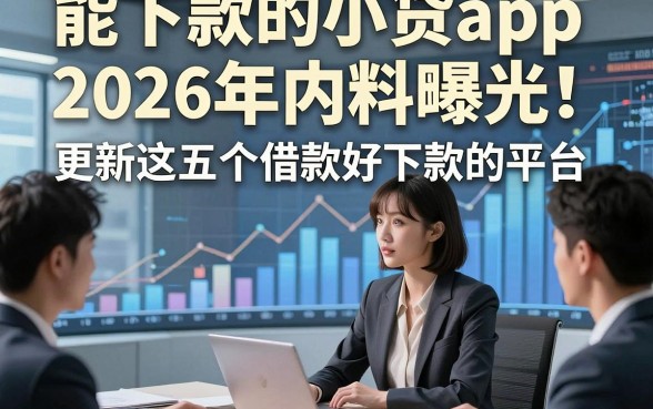 能下款的小贷app2026年内料曝光！更新这五个借款好下款的平台