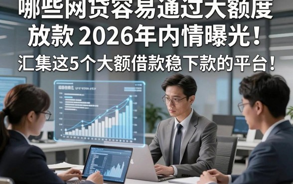 哪些网贷容易通过大额度放款2026年内情曝光！汇集这5个大额借款稳下款的平台