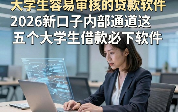 大学生容易审核的贷款软件，2026新口子内部通道这五个大学生借款必下软件