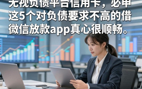 无视负债平台信用卡，必申​这5个对负债要求不高的借钱微信放款app真心很顺畅