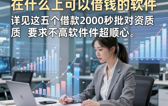 在什么上可以借钱的软件，详见这五个借款2000秒批对资质要求不高软件超顺心