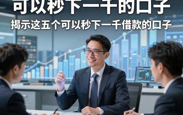 可以秒下一千的口子，揭示这五个可以秒下一千借款的口子