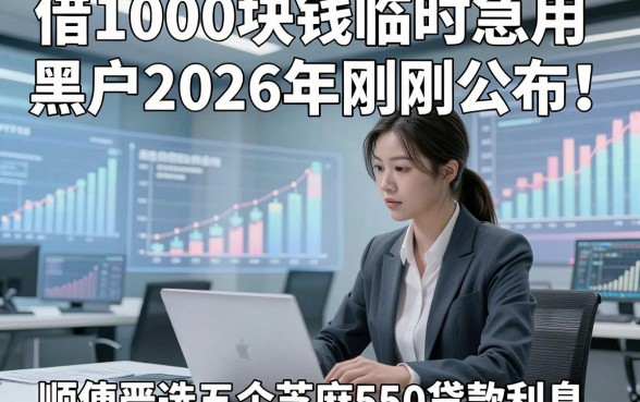 借1000块钱临时急用黑户2026年刚刚公布！顺便严选五个芝麻550贷款利息