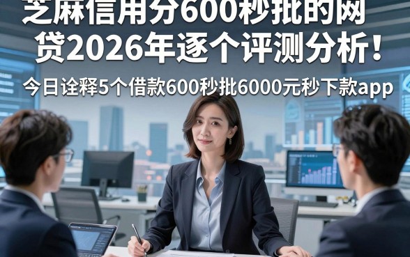 芝麻信用分600秒批的网贷2026年逐个评测分析！今日诠释5个借款600秒批6000元秒下款app