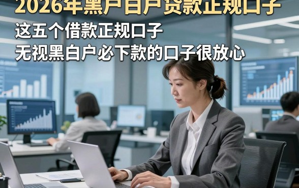 2026年黑户白户贷款正规口子，这五个借款正规口子无视黑白户必下款的口子很放心