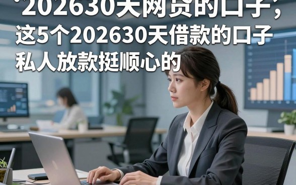 202630天网贷的口子，这5个202630天借款的口子私人放款挺顺心的