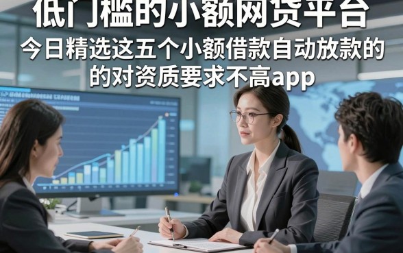 低门槛的小额网贷平台，今日精选这五个小额借款自动放款的对资质要求不高app