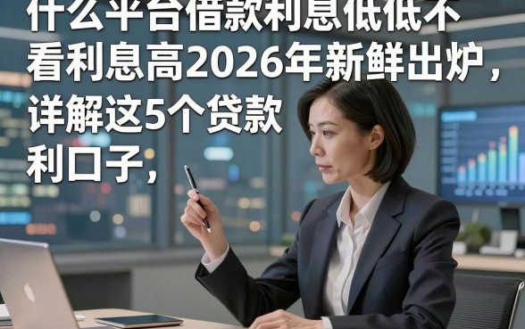 什么平台借款利息低低不看利息高2026年新鲜出炉，详解这5个贷款利息低对资质要求不高口子