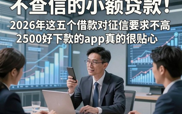不查信的小额贷款！2026年这五个借款对征信要求不高2500好下款的app真的很贴心