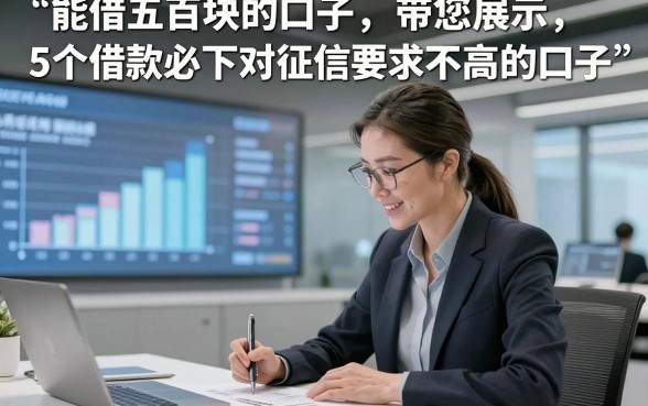能借五百块的口子，带您展示5个借款必下对征信要求不高的口子