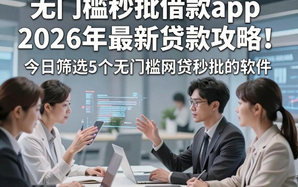 无门槛秒批借款app2026年最新贷款攻略！今日筛选5个无门槛网贷秒批的软件