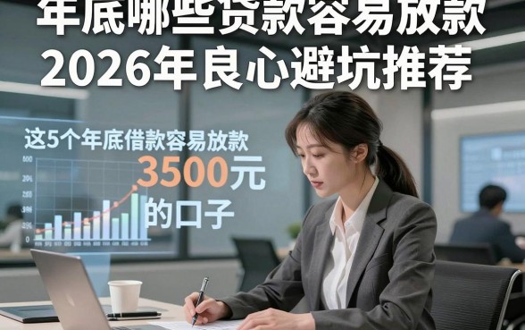 年底哪些贷款容易放款2026年良心避坑推荐，归总​这5个年底借款容易放款的口子3500元