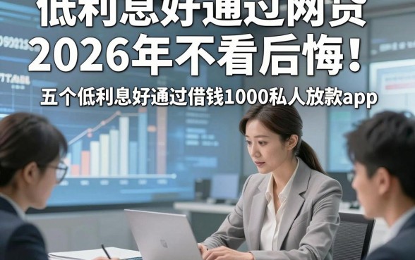 低利息好通过网贷2026年不看后悔！深度诠释五个低利息好通过借钱1000私人放款app