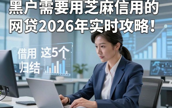 黑户需要用芝麻信用的网贷2026年实时攻略！归结​这5个不用看信用的借款平台
