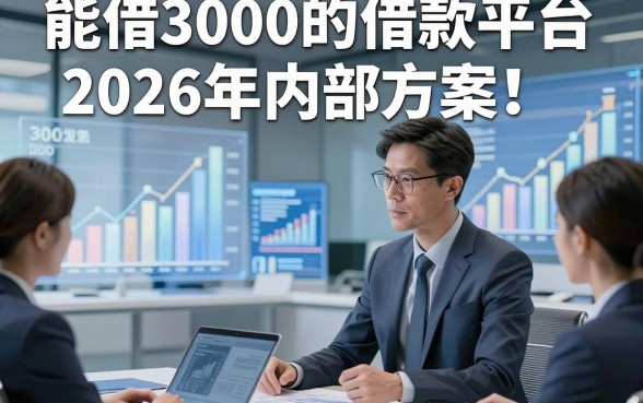 能借3000的借款平台2026年内部方案！概括5个能贷3000秒下钱的软件