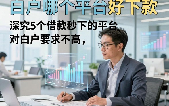 白户哪个平台好下款，深究5个借款秒下的平台对白户要求不高