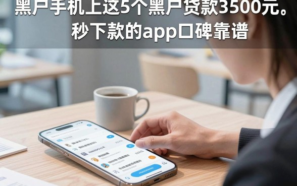 黑户手机上给可以借钱的软件，为您详解这5个黑户贷款3500元秒下款的app口碑靠谱