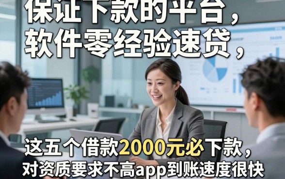 保证下款的平台软件零经验速贷，这五个借款2000元必下款对资质要求不高app到账速度很快