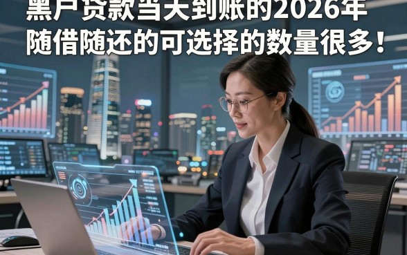 黑户贷款当天到账的2026年随借随还的可选择的数量很多！，今天细致搜罗这五个黑户贷款口子！