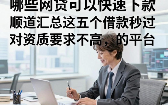哪些网贷可以快速下款，顺道汇总这五个借款秒过 对资质要求不高 的平台