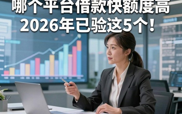 哪个平台借款快额度高2026年已验这5个！本文为您深入网罗！