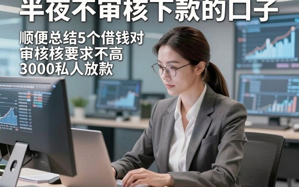 半夜不审核下款的口子，顺便总结5个借钱对审核要求不高3000私人放款的平台