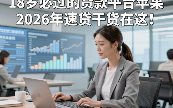 18岁必过的贷款平台苹果2026年速贷干货在这！点评​这5个18岁借钱秒过对资质要求不高的app