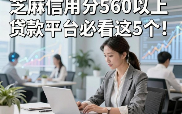 芝麻信用分560以上贷款平台必看​这5个！本文为您详细解析！