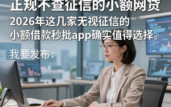 正规不查征信的小额网贷，2026年这几家无视征信的小额借款秒批app确实值得选择