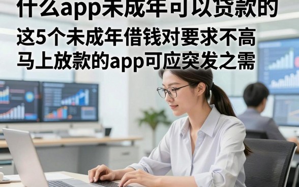 什么app未成年可以贷款的，这5个未成年借钱对要求不高马上放款的app可应突发之需