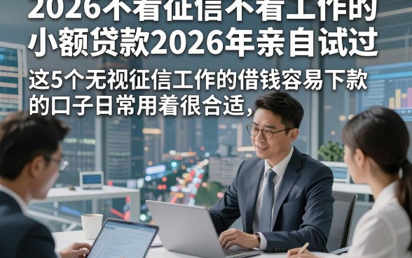 2026不看征信不看工作的小额贷款2026年亲自试过，这5个无视征信工作的借钱容易下款的口子日常用着很合适