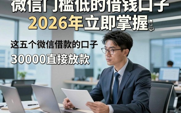 微信门槛低的借钱口子2026年立即掌握，归总​这五个微信借款的口子30000直接放款