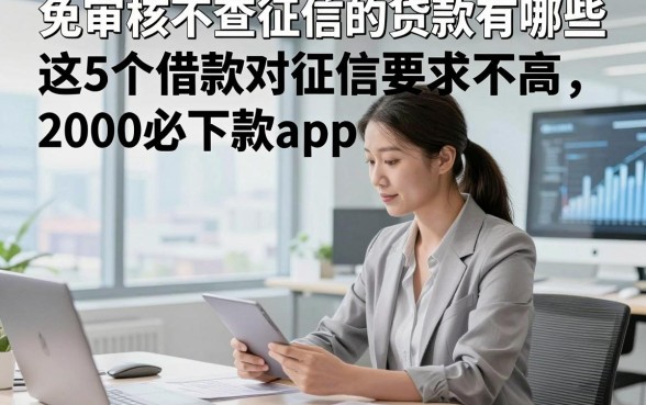 免审核不查征信的贷款有哪些，这5个借款对征信要求不高2000必下款app感受十分舒心