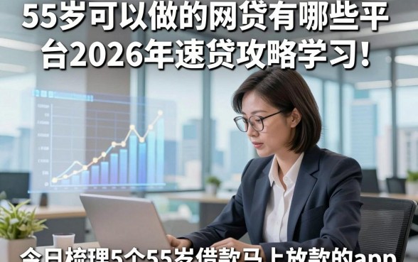 55岁可以做的网贷有哪些平台2026年速贷攻略学习！今日梳理5个55岁借款马上放款的app