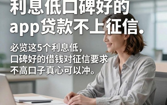 利息低口碑好的app贷款不上征信，必览这5个利息低口碑好的借钱对征信要求不高口子真心可以冲