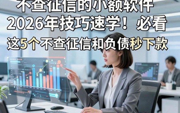 不查征信的小额软件2026年技巧速学！必看​这5个不查征信和负债秒下款