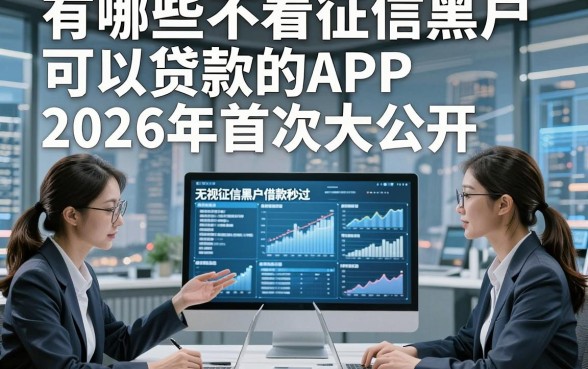 有哪些不看征信黑户可以贷款的APP2026年首次大公开，这五个无视征信黑户借款秒过的平台可应突发之需
