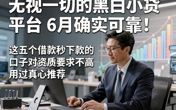 无视一切的黑白小贷平台6月确实可靠！这五个借款秒下款的口子对资质要求不高用过真心推荐
