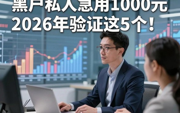 黑户私人急用1000元2026年验证这5个！本文为您深入研讨！