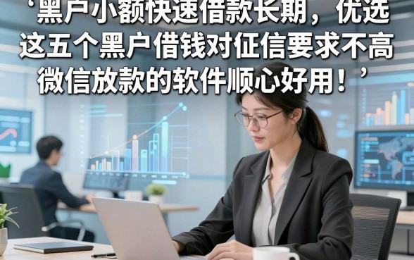 黑户小额快速借款长期，优选​这五个黑户借钱对征信要求不高微信放款的软件顺心好用