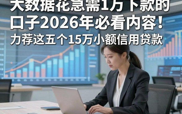 大数据花急需1万下款的口子2026年必看内容！力荐这五个15万小额信用贷款