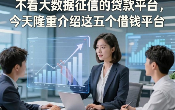 不看大数据征信的贷款平台，今天隆重介绍这五个借钱平台！