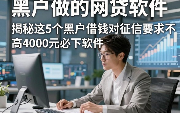 黑户做的网贷软件，本篇揭秘这5个黑户借钱对征信要求不高4000元必下软件