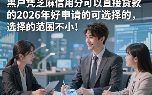 黑户凭芝麻信用分可以直接贷款的2026年好申请的可选择的范围不小！，本篇全面解答这五个黑户借钱平台！