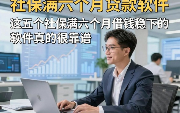 社保满六个月贷款软件，这五个社保满六个月借钱稳下的软件真的很靠谱