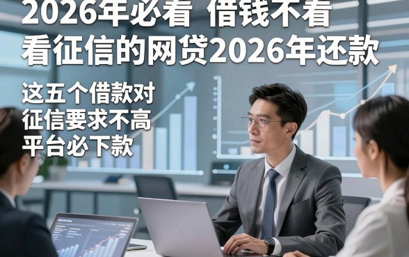 2026年必看​借钱不看征信的网贷2026年还款，这五个借款对征信要求不高平台必下款操作简单