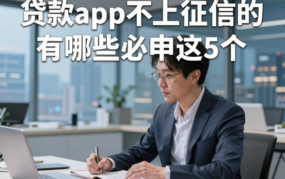 贷款app不上征信的有哪些必申这5个，本文为您隆重归档！